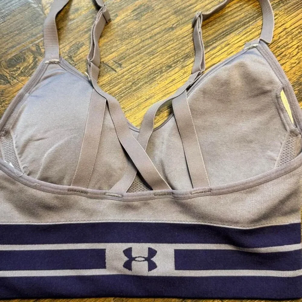Under-armour Women's Purple and Grey Sports Bra